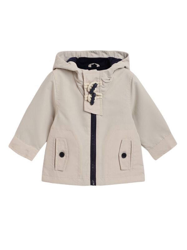Boys Light Natural Solid Jacket image number 0
